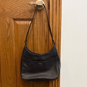 Giani Bernini Chocolate Brown Leather Shoulder Bag, EUC